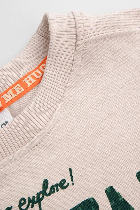 Coccodrillo bluza bawełniana dziecięca szary ZC5143103YBK