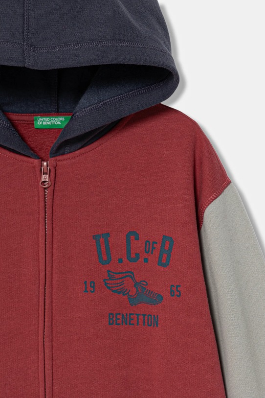 Chlapec Detská mikina United Colors of Benetton 3EB5C505L.G.Seasonal červená