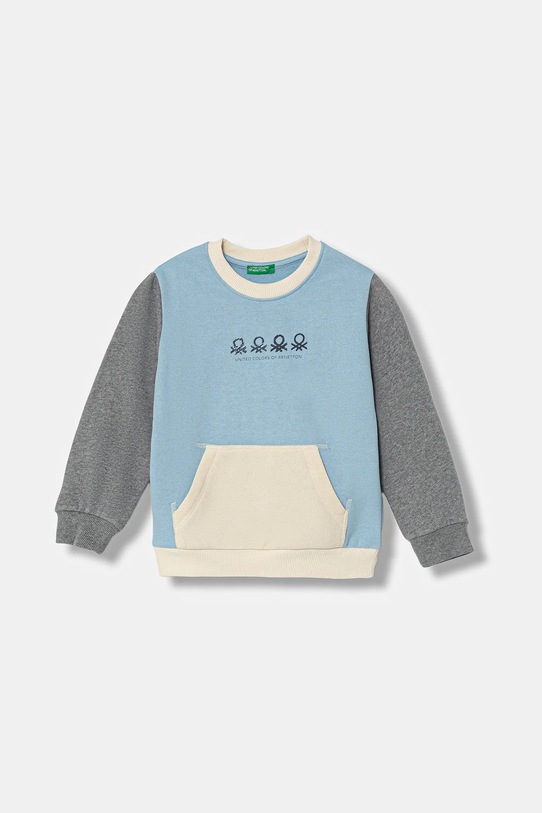 United Colors of Benetton bluza dziecięca wzorzyste niebieski 3EB5G10KS.P.Seasonal