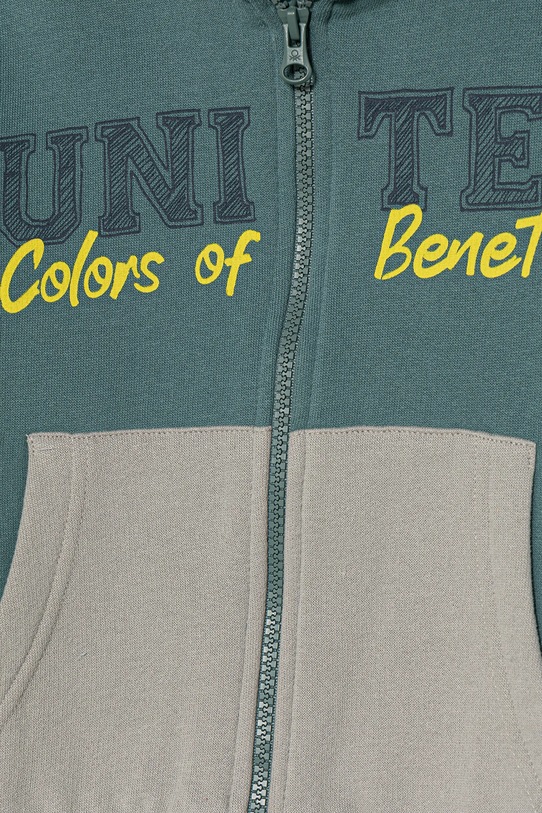 Chłopiec United Colors of Benetton bluza dziecięca 3EB5G5043.P.Seasonal turkusowy