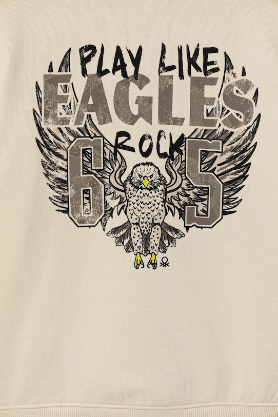 Chłopiec United Colors of Benetton bluza dziecięca 3J73C505N.G.Seasonal beżowy