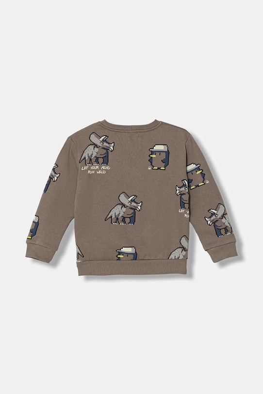 United Colors of Benetton bluza dziecięca 3QHCG10KX.P.Seasonal brązowy AW25