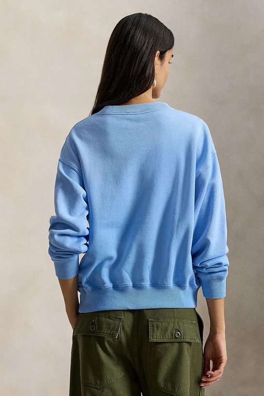 Βαμβακερή μπλούζα Polo Ralph Lauren 211971690 μπλε AW25