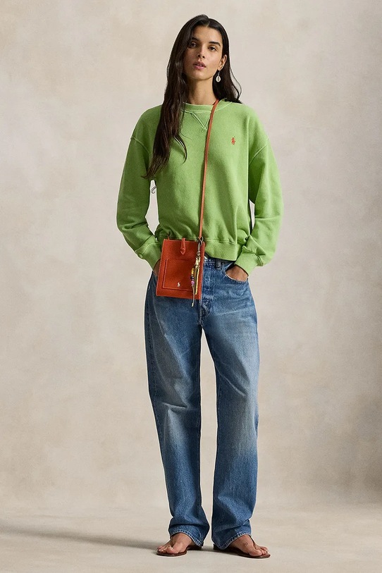 Ρούχα Βαμβακερή μπλούζα Polo Ralph Lauren 211971690 πράσινο