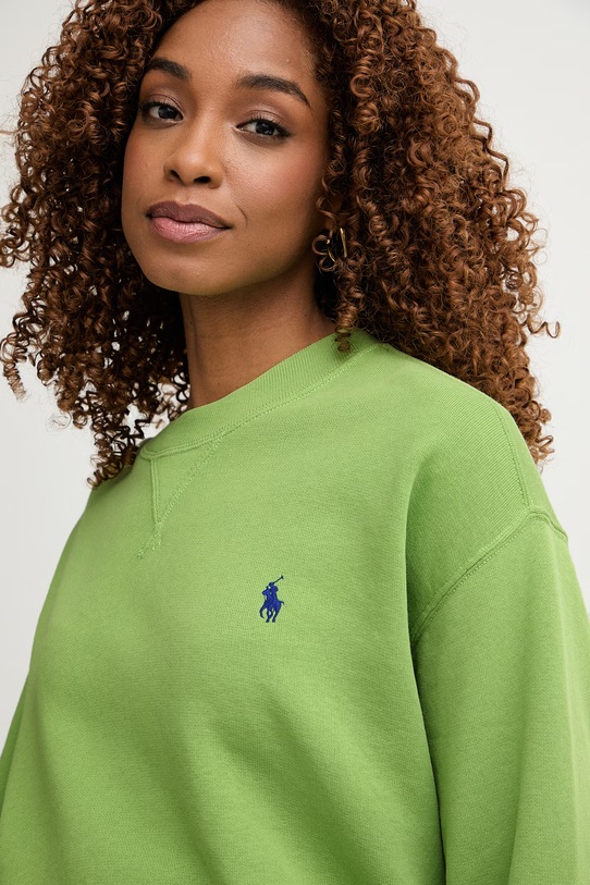 Bavlněná mikina Polo Ralph Lauren zelená 211971690