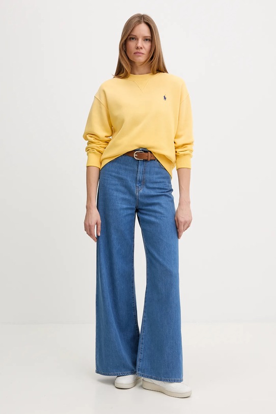 Polo Ralph Lauren felpa 211971697 giallo AW25