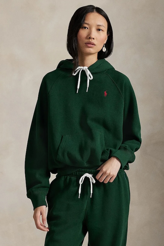 Кофта Polo Ralph Lauren с капюшоном зелёный 211971698