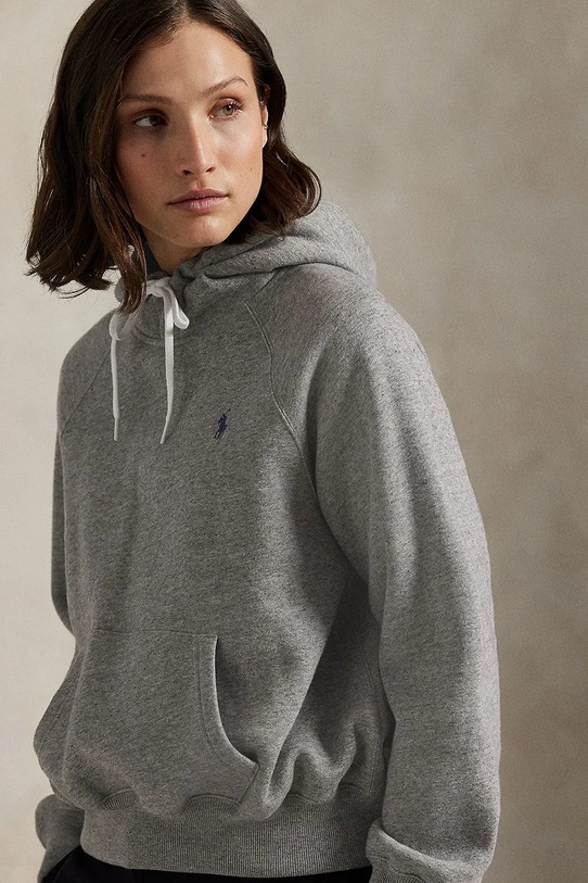 Polo Ralph Lauren bluza z kapturem damska szary 211971698