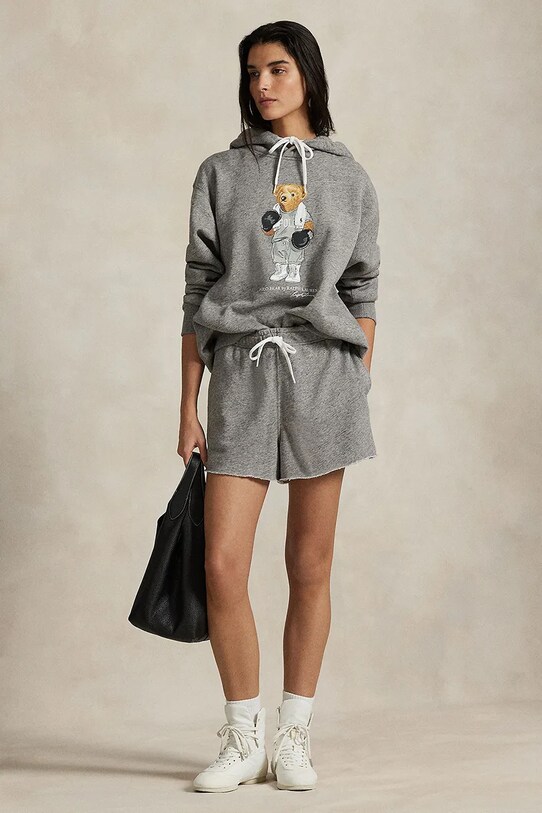 Odzież Polo Ralph Lauren bluza bawełniana 211971713 szary