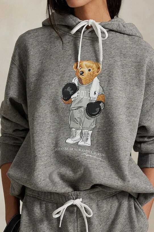 Polo Ralph Lauren bluza bawełniana szary 211971713