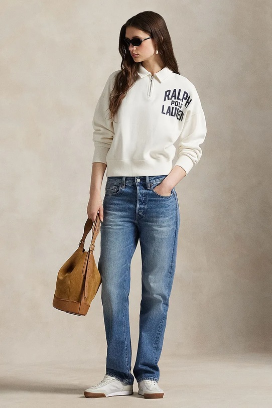 Odzież Polo Ralph Lauren bluza 211971753 biały