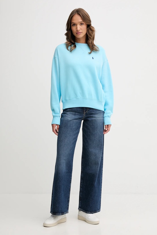 Pamučna dukserica Polo Ralph Lauren 211972697 plava AW25