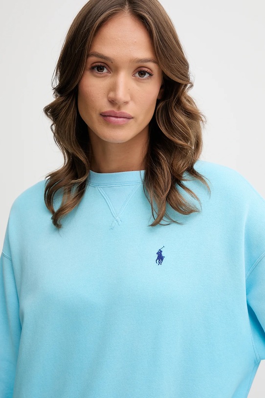 Pamučna dukserica Polo Ralph Lauren plava 211972697
