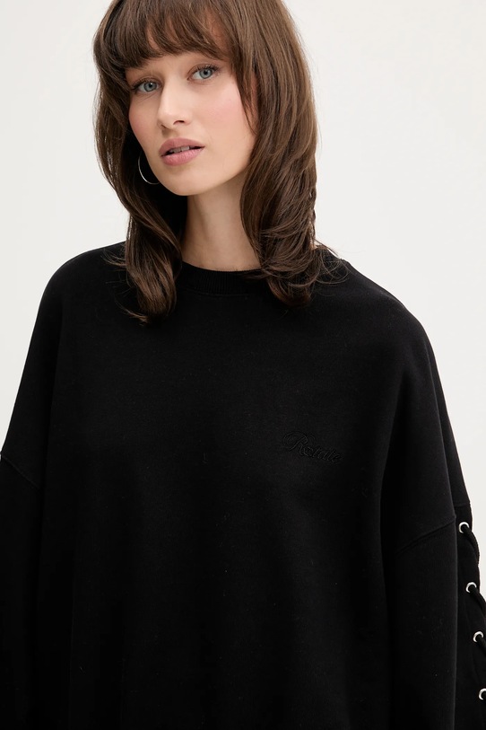 Rotate bluza bawełniana czarny 114390100