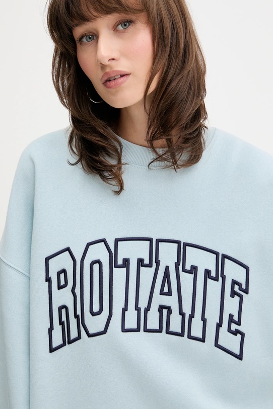 Rotate bluza bawełniana niebieski 114376184