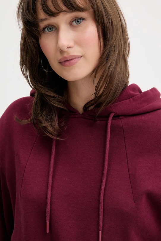 Rotate bluza bawełniana bordowy 1143872734