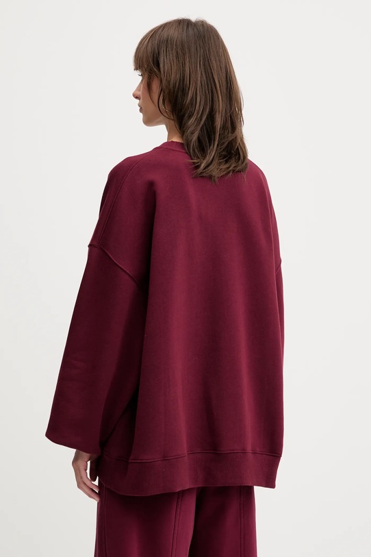 Odzież Rotate bluza bawełniana 1143762734 bordowy