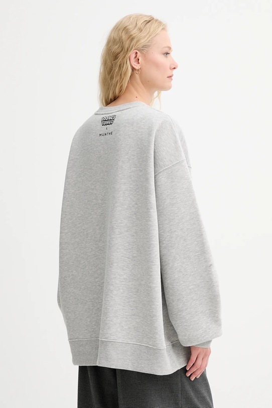 Odzież MUNTHE bluza bawełniana LAMI 253111125363 szary