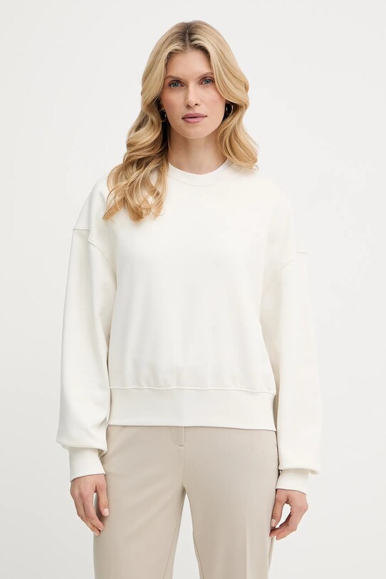 Calvin Klein pamut melegítőfelső pamut bézs LV044C209G