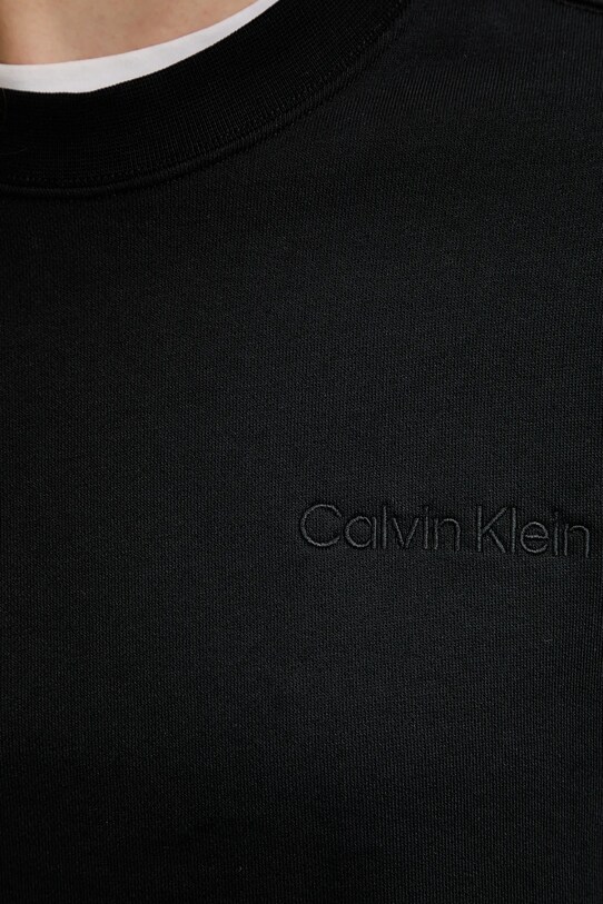 Calvin Klein pamut melegítőfelső LV044C209G fekete