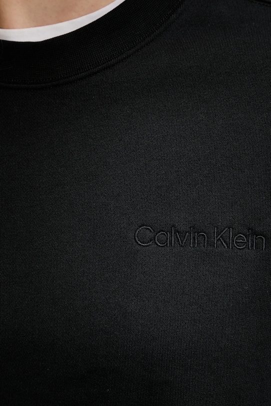 Calvin Klein pamut melegítőfelső LV044C209G fekete
