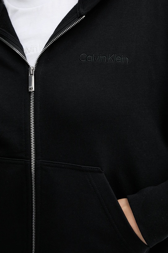 Bavlnená mikina Calvin Klein čierna LV044C211G