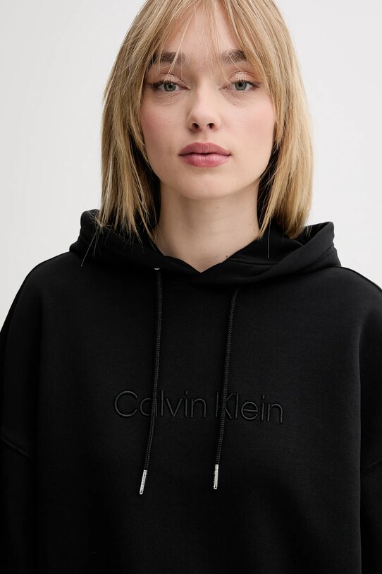 Odzież Calvin Klein bluza bawełniana LV044C210G czarny