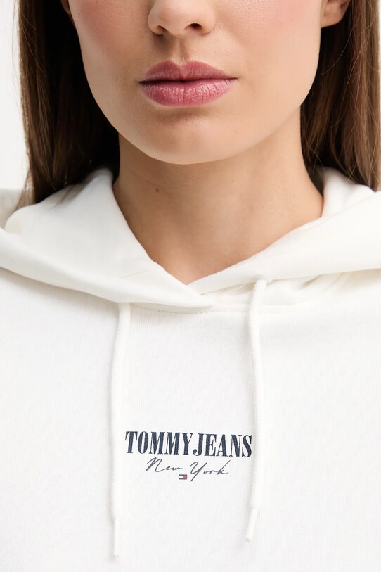 Бавовняна кофта Tommy Jeans білий DW0DW20943