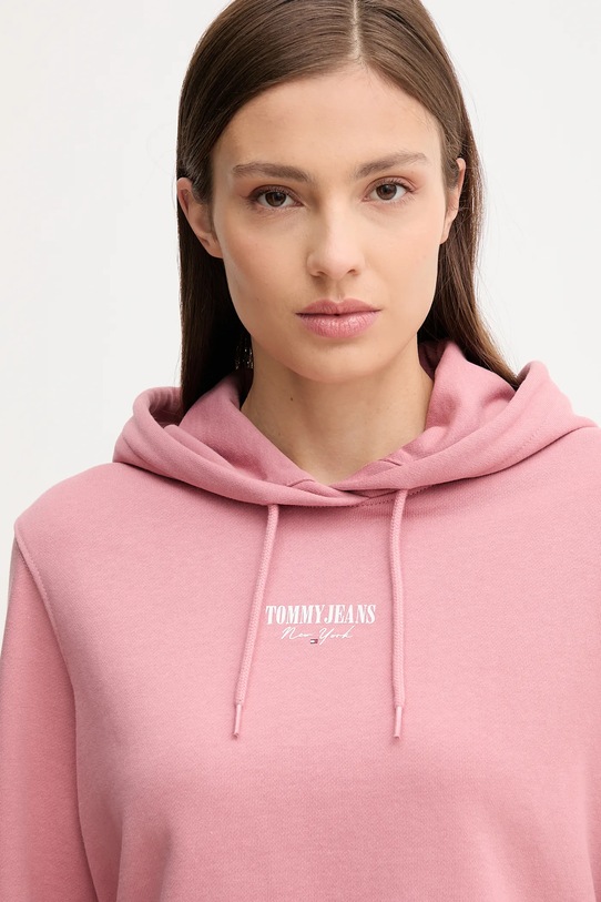 Odzież Tommy Jeans bluza bawełniana DW0DW20943 różowy