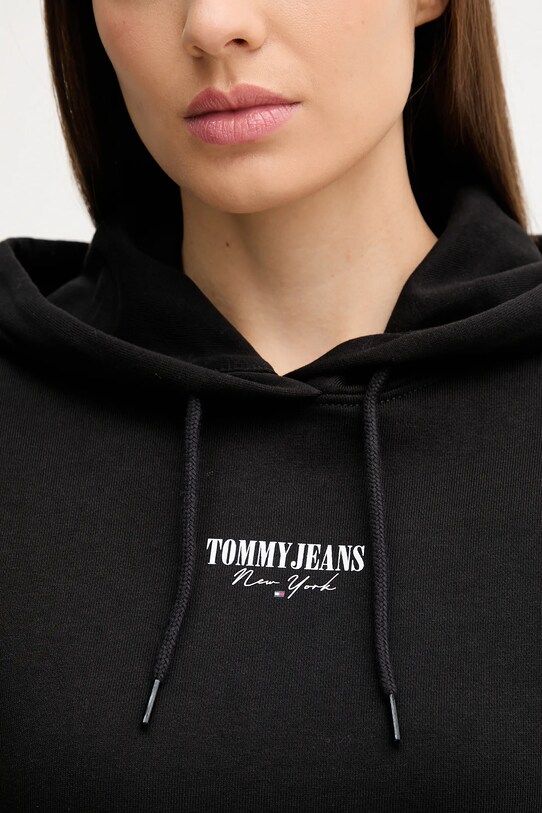 Бавовняна кофта Tommy Jeans чорний DW0DW20943