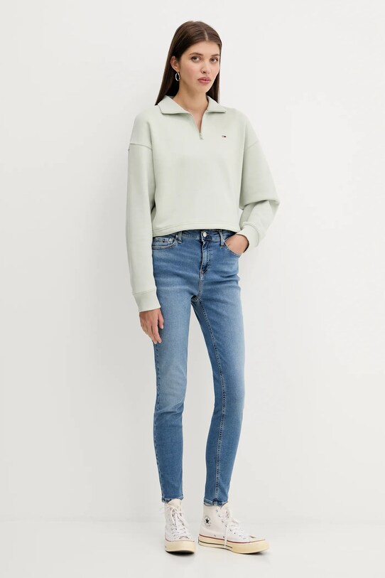 Tommy Jeans bluza DW0DW20946 zielony AW25