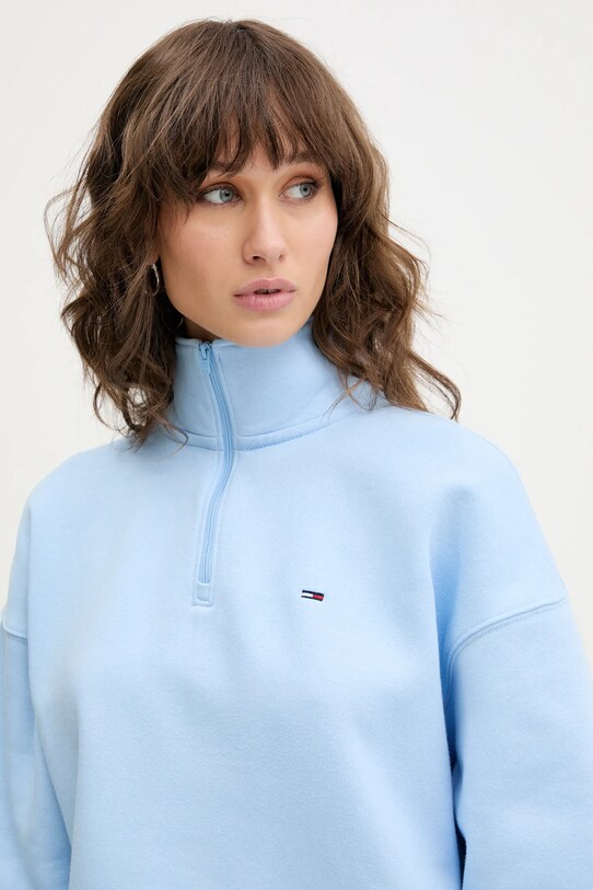 Tommy Jeans bluza niebieski DW0DW20946