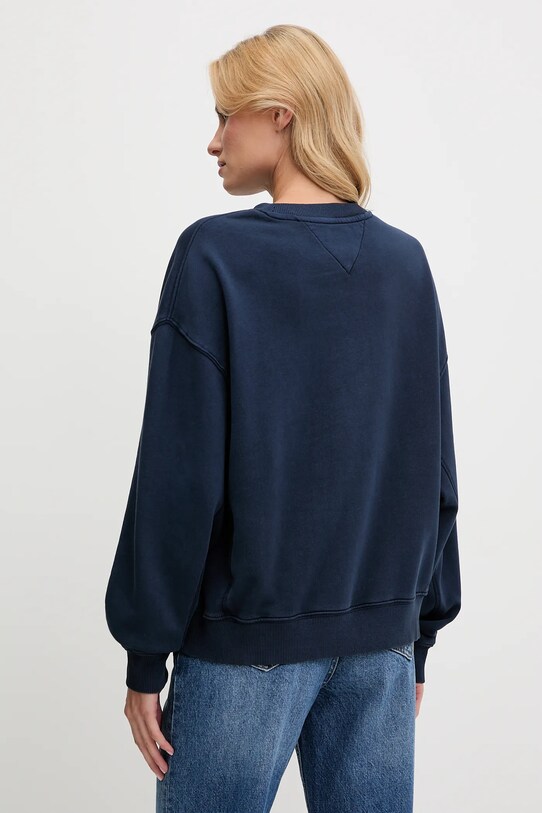 Tommy Jeans pamut melegítőfelső DW0DW21202 sötétkék AW25