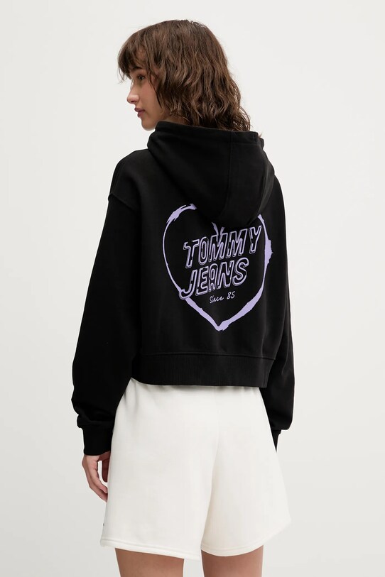 Одежда Хлопковая кофта Tommy Jeans DW0DW21408 чёрный