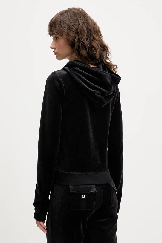 Îmbrăcăminte Juicy Couture bluză HERITAGE ROBYN HOODIE JCSEBJ007G negru