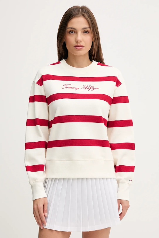 Tommy Hilfiger bluză imprimeu alb WW0WW45743