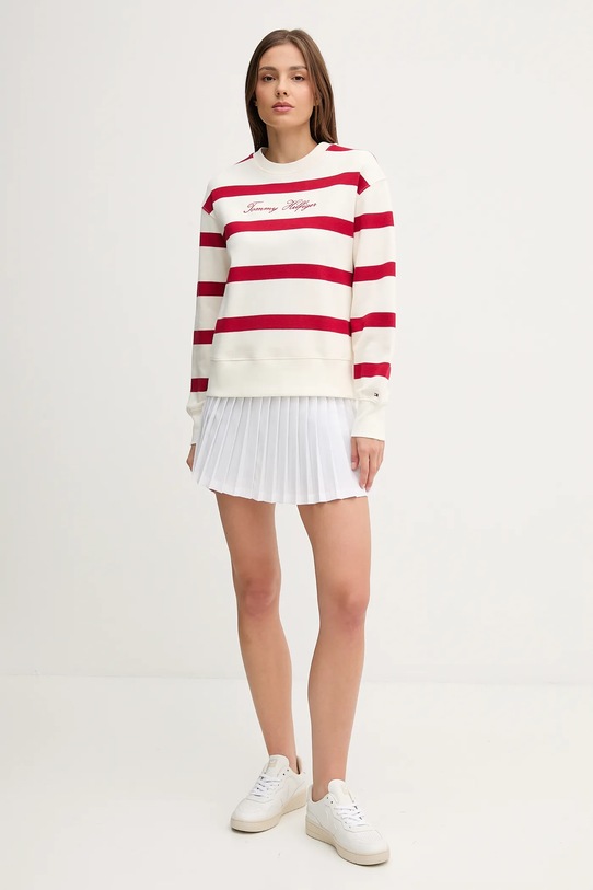 Tommy Hilfiger bluză WW0WW45743 alb AW25