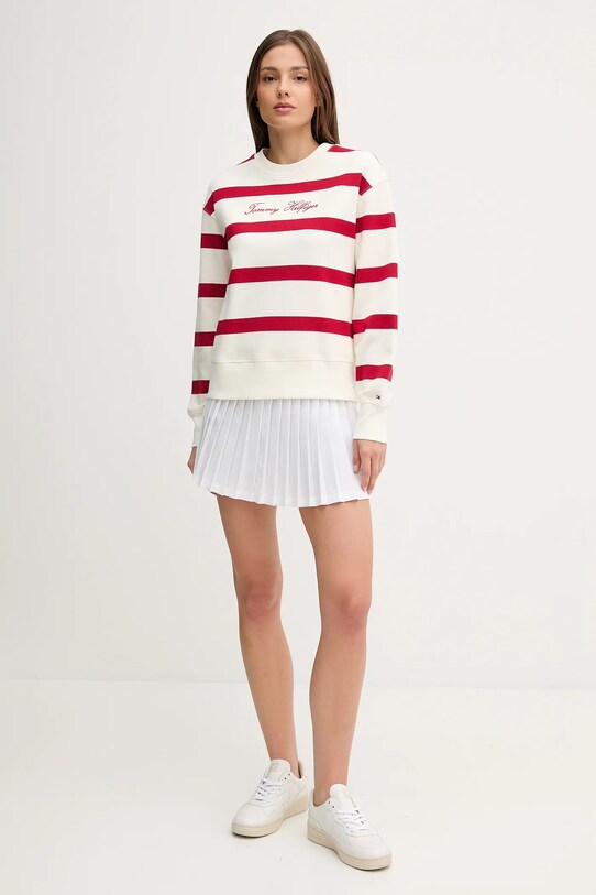 Μπλούζα Tommy Hilfiger WW0WW45743 κόκκινο AW25