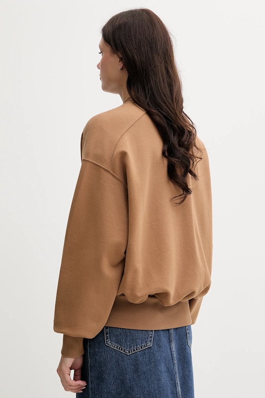 Odzież Tommy Hilfiger bluza bawełniana WW0WW45753 brązowy