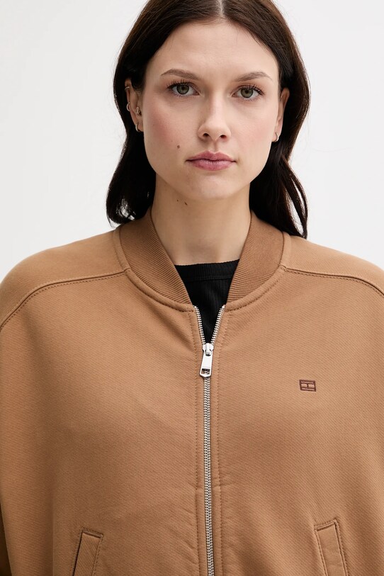 Tommy Hilfiger bluza bawełniana brązowy WW0WW45753