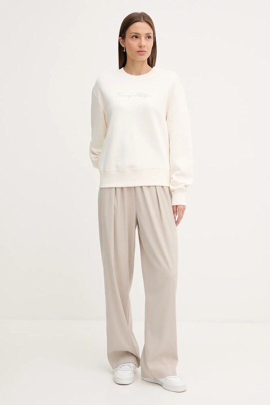 Tommy Hilfiger bluză WW0WW47159 bej AW25