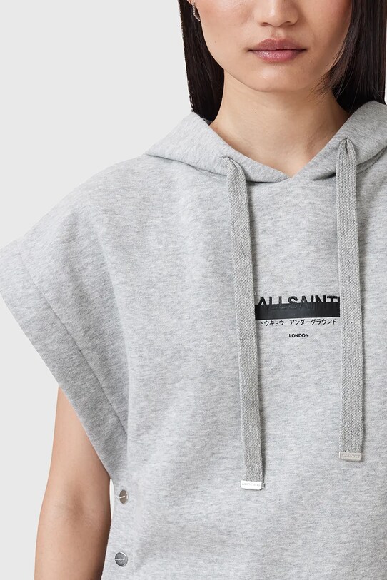 AllSaints felső SORRI W093JC szürke