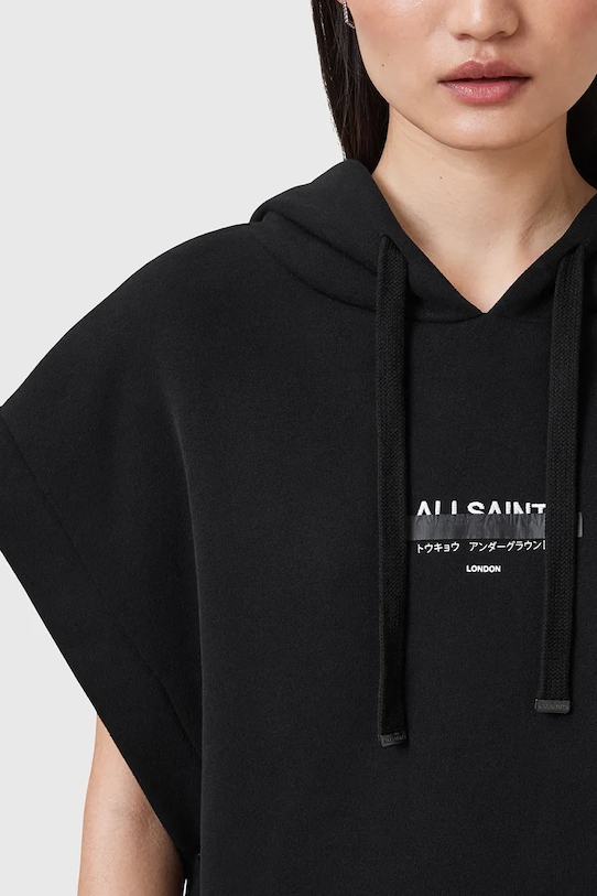 AllSaints felső SORRI fekete W093JC