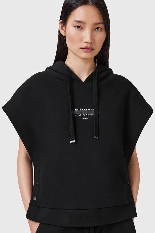 AllSaints felső SORRI W093JC fekete