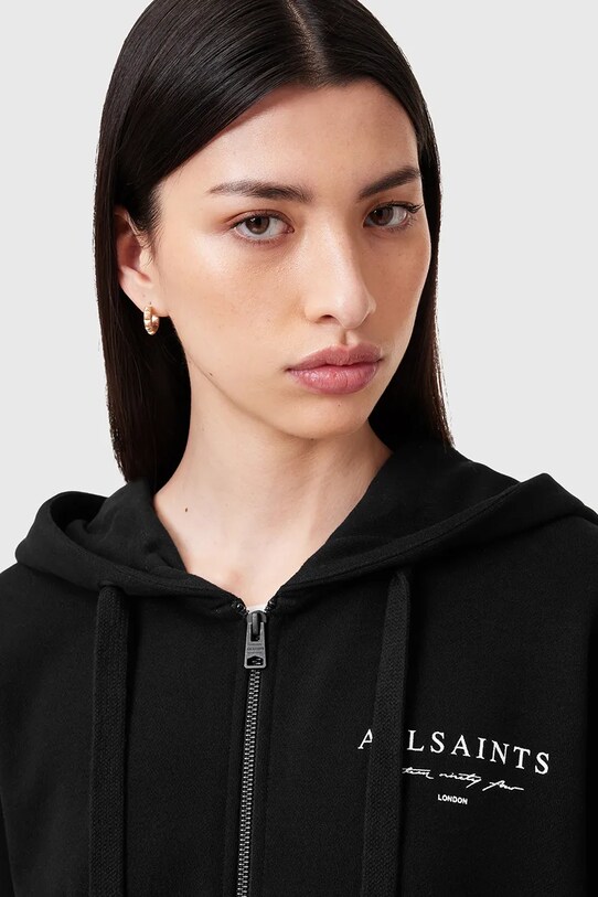Odzież AllSaints bluza bawełniana AROMA W134JC czarny