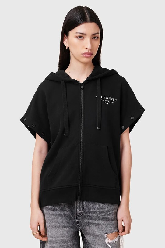 AllSaints bluza bawełniana AROMA czarny W134JC