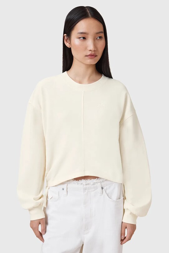 AllSaints bluza bawełniana MIRA bawełna beżowy W214JC