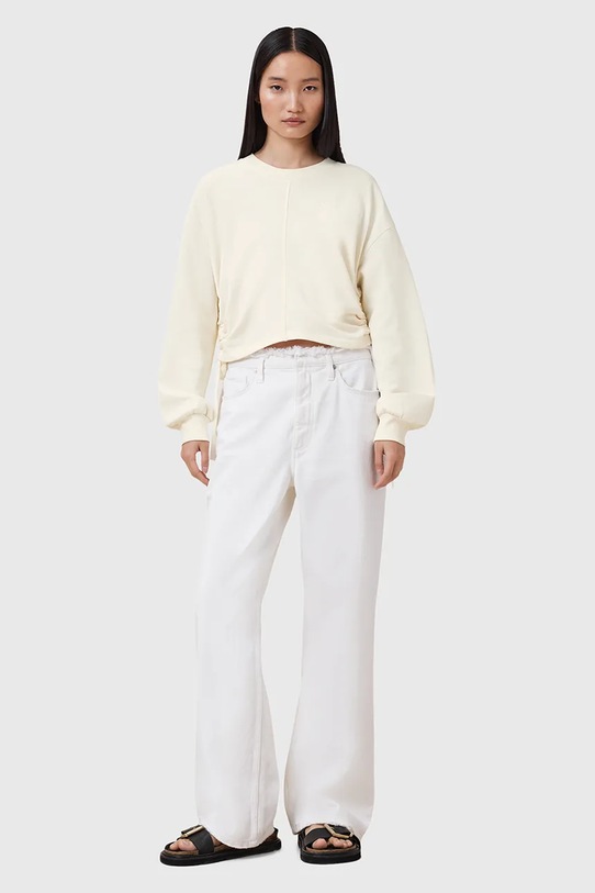 Bavlněná mikina AllSaints MIRA W214JC béžová