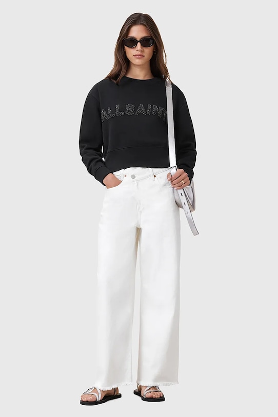 AllSaints bluza bawełniana SEPARO czarny W215JC