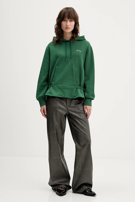 Stine Goya bluza bawełniana SG.AW25.T085.2430 zielony AW25